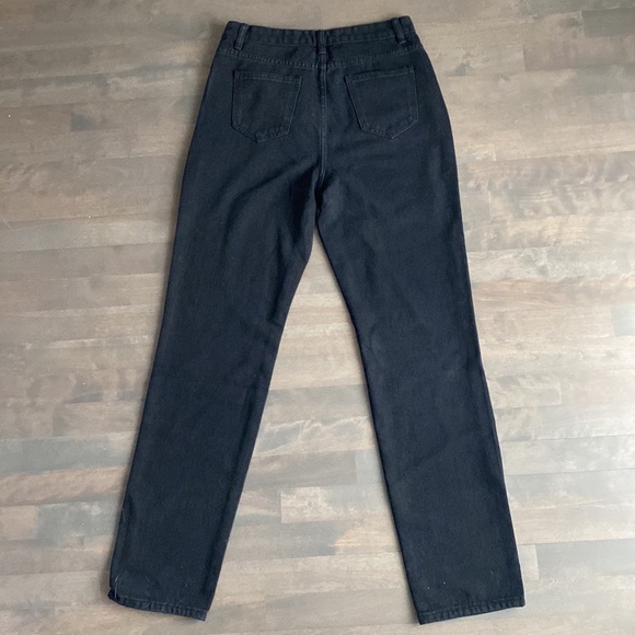 SHEIN - HIGH WAISTED BLACK JEANS - Picture 4 of 5